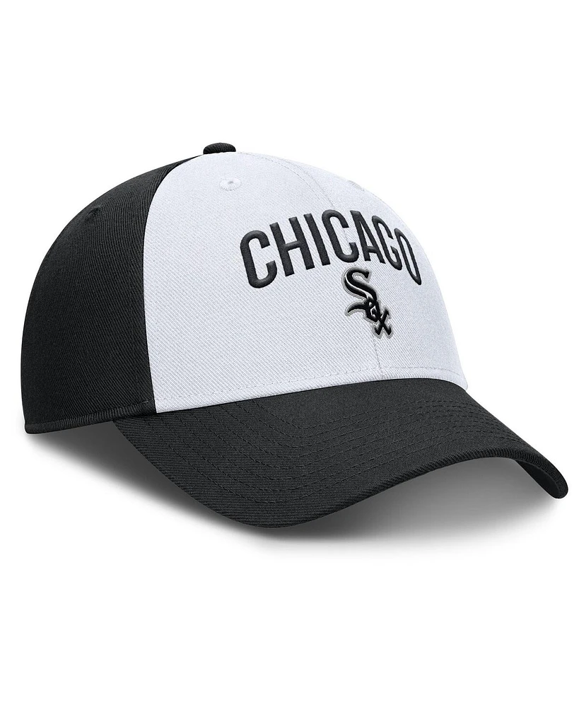 Nike Men's White/Black Chicago White Sox Club Performance Adjustable Hat
