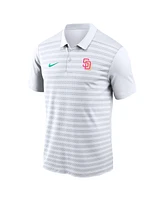 Nike Men's White San Diego Padres Authentic Collection City Connect Victory Performance Polo Shirt
