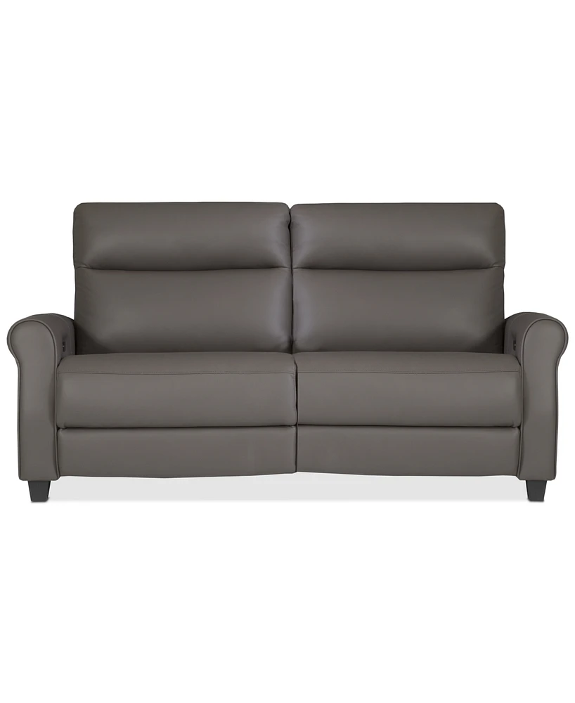 Thandler 2-Pc. Leather Sofa with 2 Power Recliners, Exclusively at Macy's