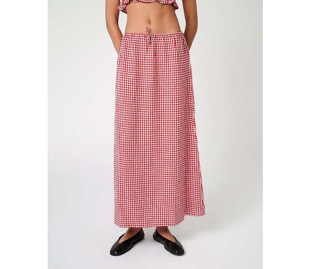 WeWoreWhat Women's Tie Waist Skirt