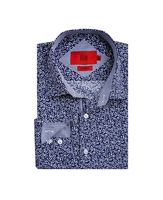Elie Balleh Big Boys Slim Fit Floral Printed Button-Down Shirt