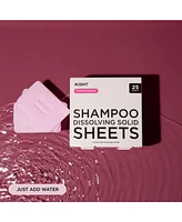Mess Free Shampoo Sheets, Instantly Dissolves, 25 Washes