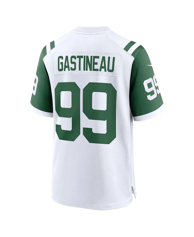Nike Men's Mark Gastineau White New York Jets Classic Alternate Retired Player Game Jersey