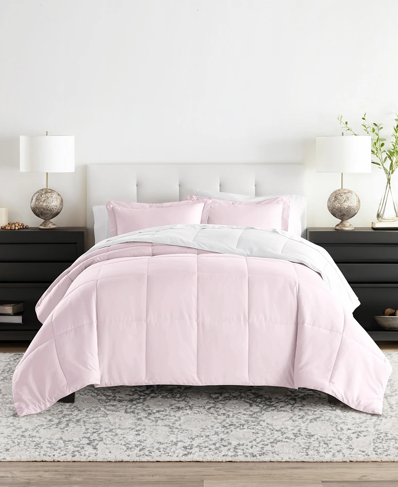 ienjoy Home All Season Lightweight Down Alternative Reversible 3-Pc. Comforter Set