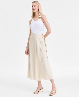 I.n.c. International Concepts Women's Linen-Blend Maxi Skirt, Exclusively at Macy's