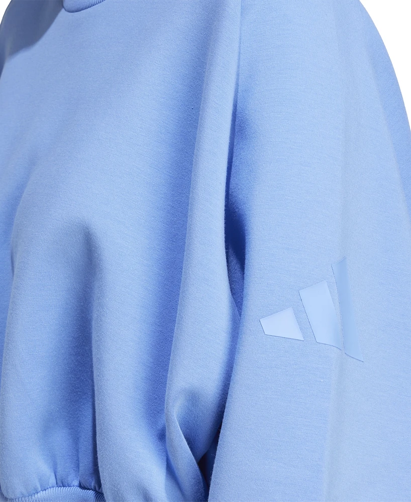 adidas Women's Soft Lux Relaxed Crewneck Sweatshirt