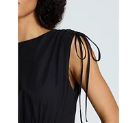 Kenneth Cole Women's Shoulder-Tie Side-Cutout Midi Dress