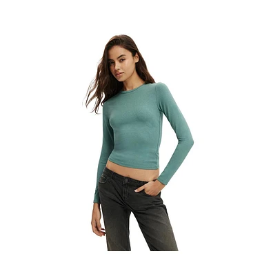 Cotton On Women's All Day Crew Long Sleeve