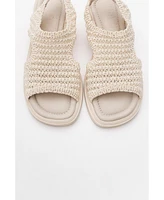 Weave Leather Woven Sandal (Women)