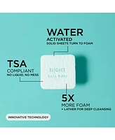 Mess Free Face Wash Sheets, Instantly Dissolves, 25 Washes