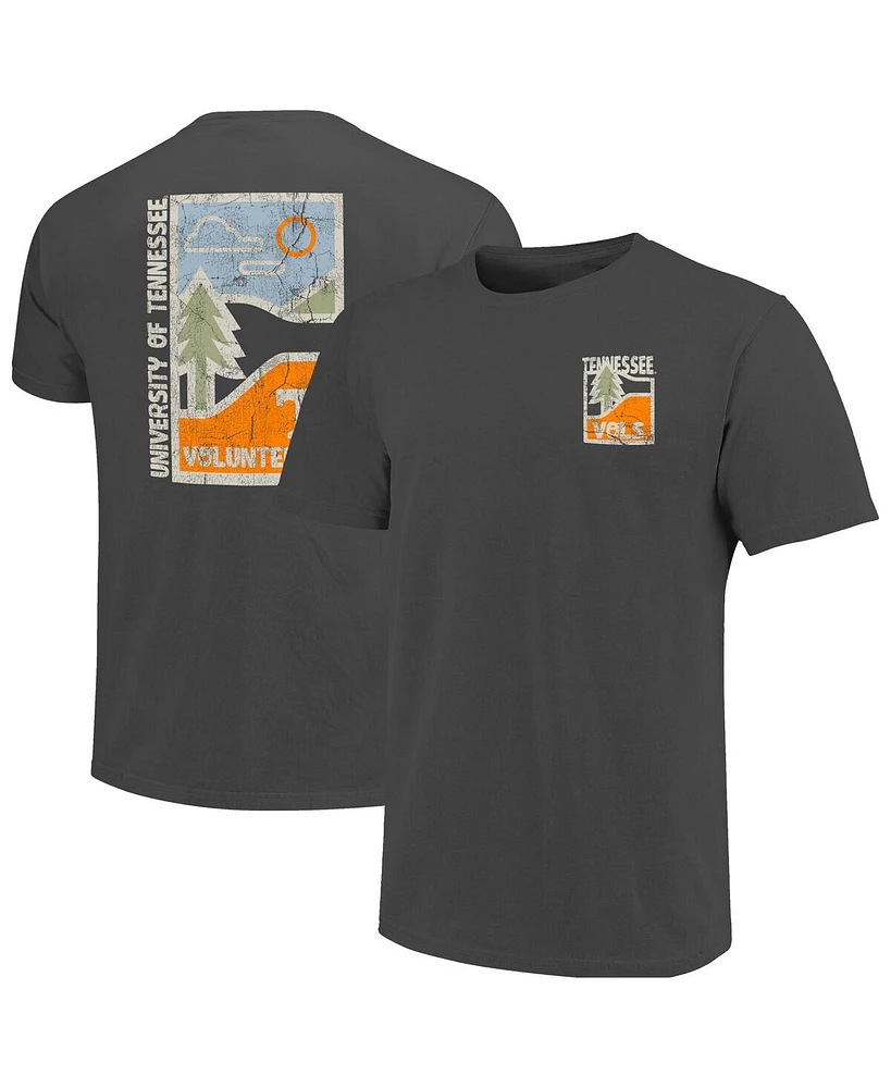 Image One Men's Graphite Tennessee Volunteers Comfort Colors Minimal Vista Distressed Graphics T-Shirt