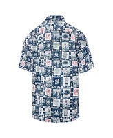Reyn Spooner Men's Navy New York Yankees Champions Scenic Button-Up Shirt