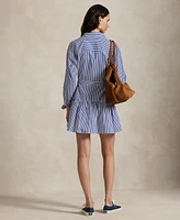 Polo Ralph Lauren Women's Striped Cotton Paneled Shirtdress