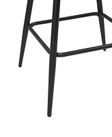 Ink+Ivy 17.5" Wide Faux Leather Adams Swivel Counter Stool