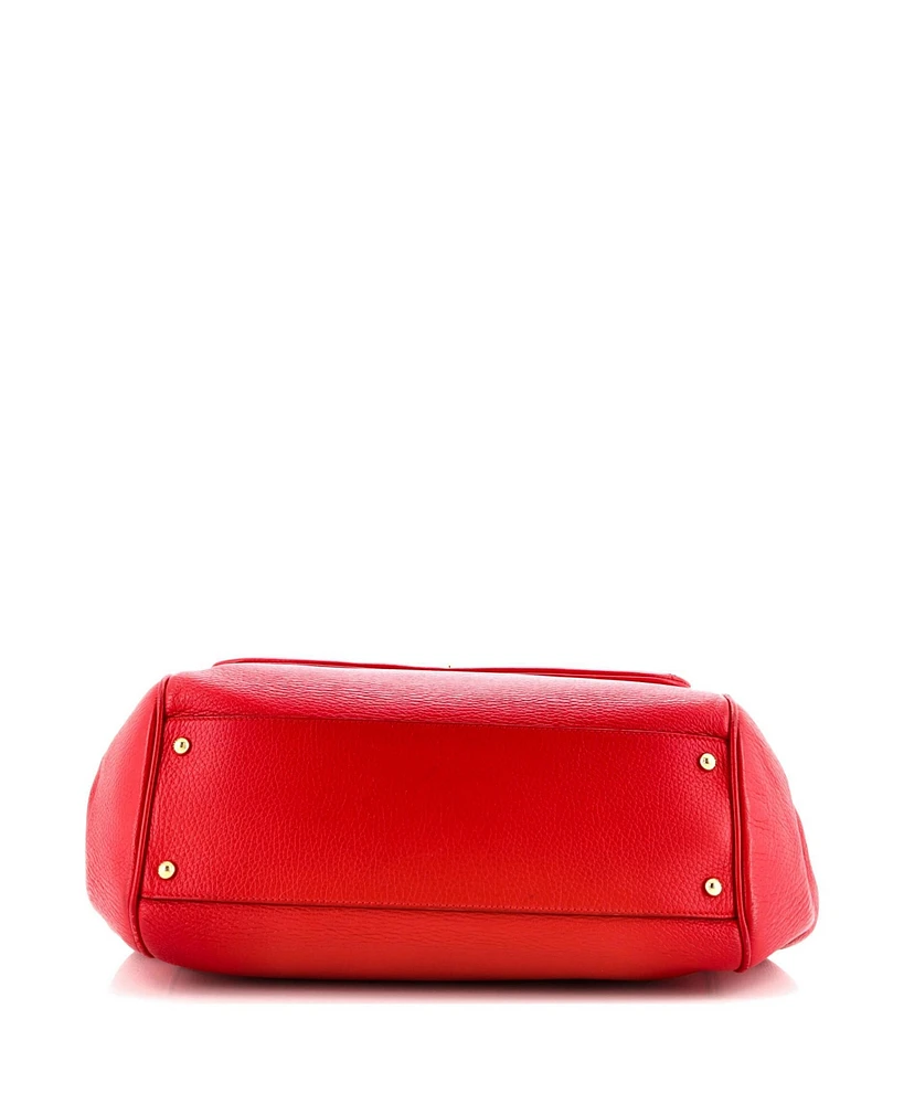 Pre-Owned Dolce & Gabbana Large Miss Sicily Bag Leather