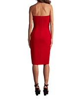 Tadashi Shoji Women's Pique Pleated Cocktail Dress