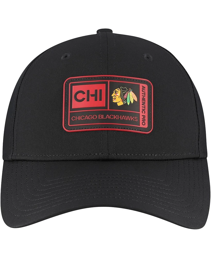 Fanatics Men's Black Chicago Blackhawks Training Camp Fitted Hat