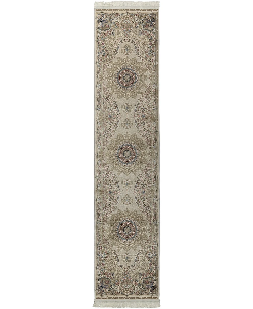 Kenneth Mink Majestic Elegance Tabriz 2'3" x 10' Runner Area Rug