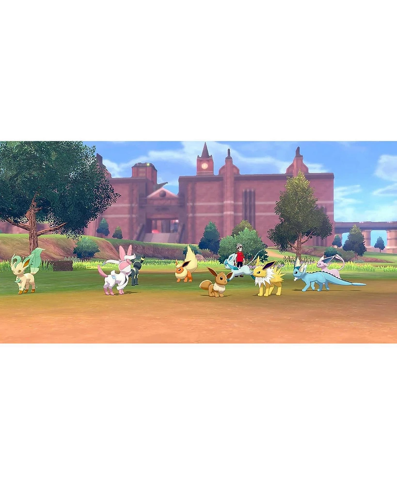 Nintendo Switch White Oled Console with Pokemon Sword, Surge Accessory Gaming Kit, MightySkins Console and Controller Skin Voucher