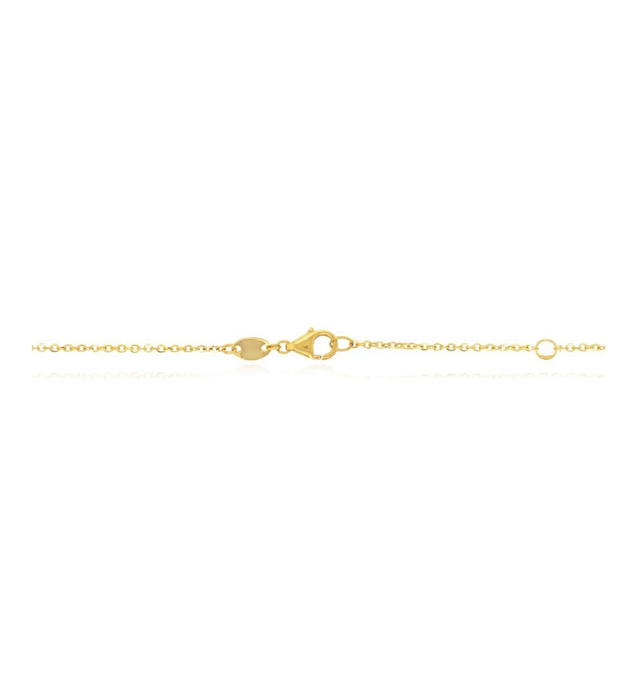 The Lovery Small Lapis Clover Necklace 14K Gold