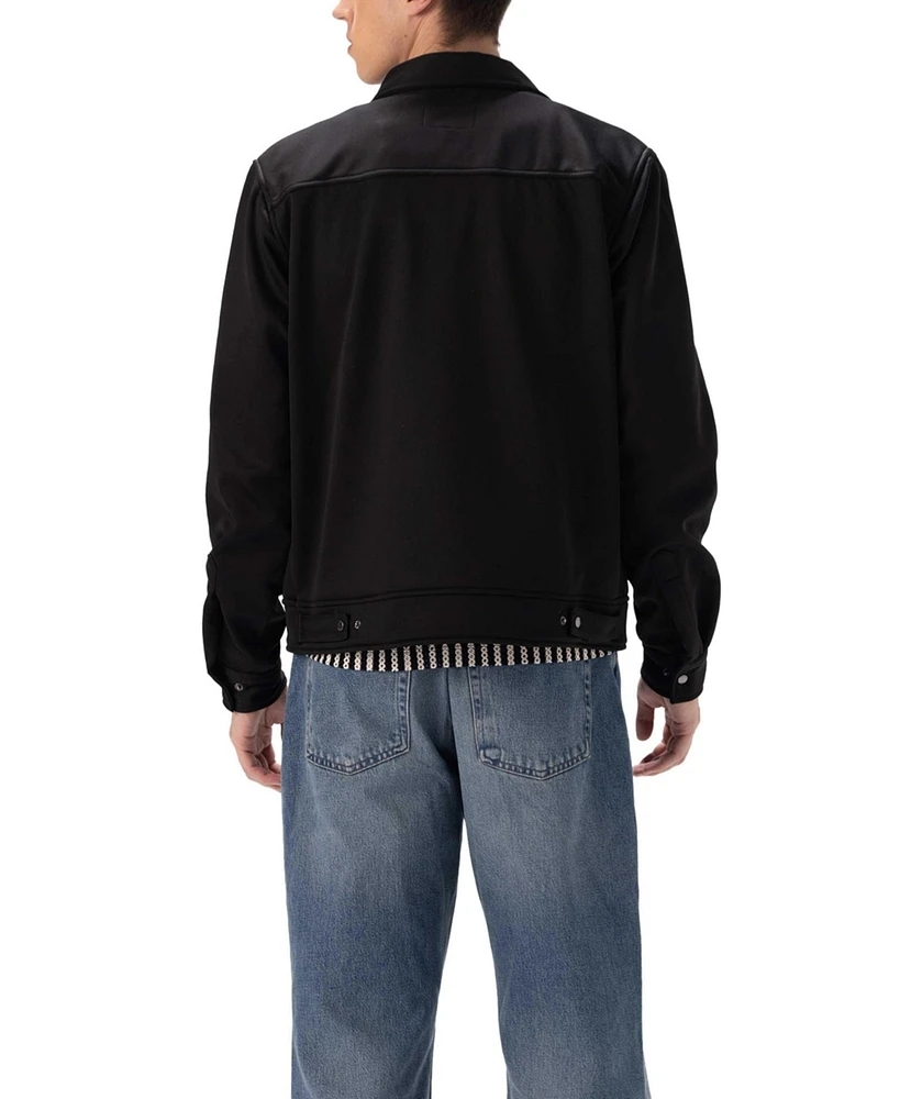 Members Only Men's Soft Shell Shirt Jacket