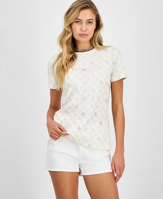 Guess Women's Gloria Peony Short-Sleeve T-Shirt