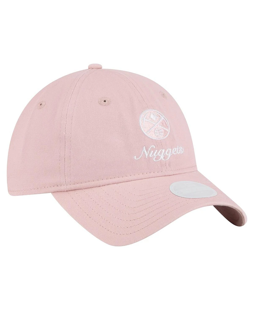 New Era Women's Pink Denver Nuggets Gameday Preppy 9TWENTY Adjustable Hat