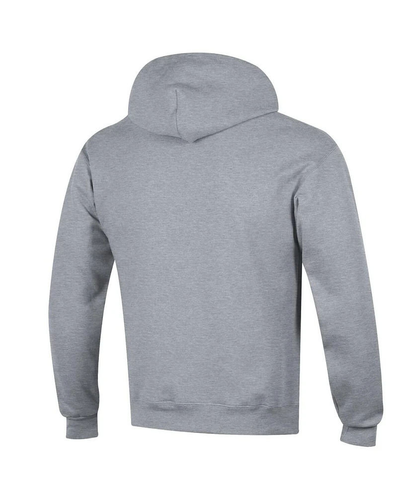 Champion Men's Heather Gray Texas Longhorns Arch Over Logo Pullover Hoodie