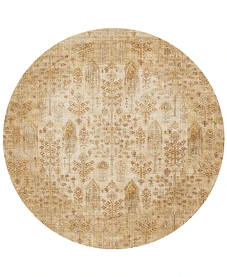 Closeout! Loloi Anastasia Af-11 Antique Ivory 5'3" Round Rug
