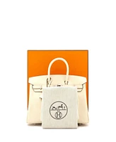 Pre-Owned Hermes Birkin 25 Handbag Light Swift with Palladium Hardware