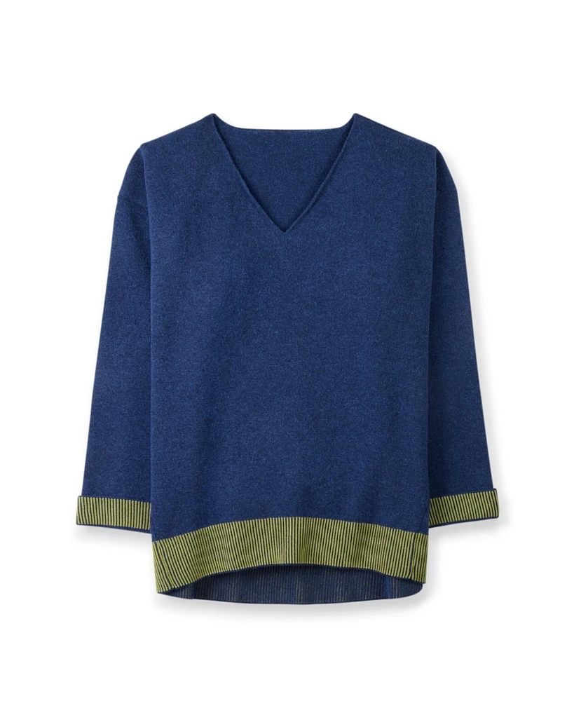Celtic & Co. Women's Ponte V-Neck Sweater