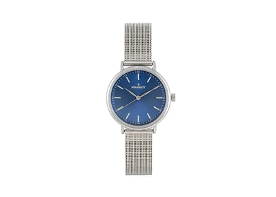 Peugeot Women's 30mm Blue Sleek Stainless Steel Mesh Band Watch