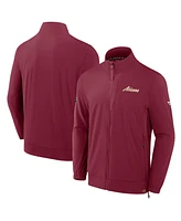 Fanatics Men's Garnet Arizona Coyotes Woven Rink Full-Zip Jacket