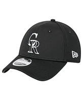 New Era Men's Black Colorado Rockies Pivot 9FORTY Adjustable Hat