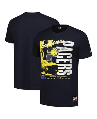 New Era Men's Navy Indiana Pacers Distressed Throwback Vintage Color Pack T-Shirt