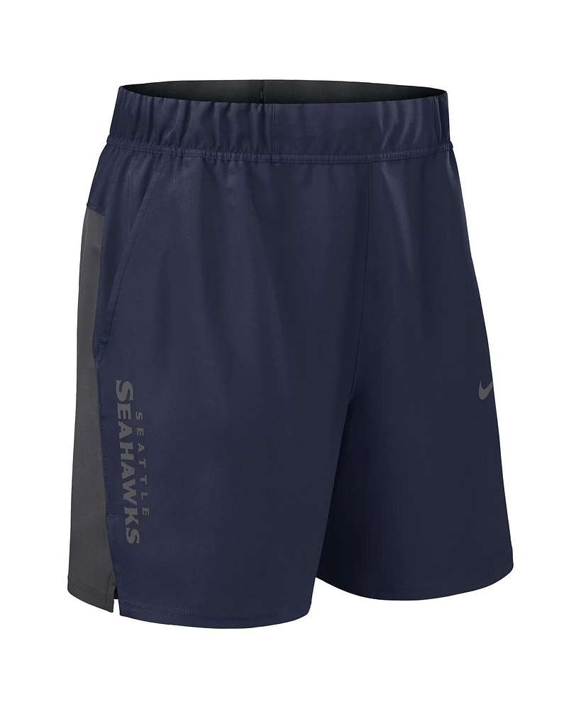 Nike Men's College Navy Seattle Seahawks Woven Victory Performance Shorts