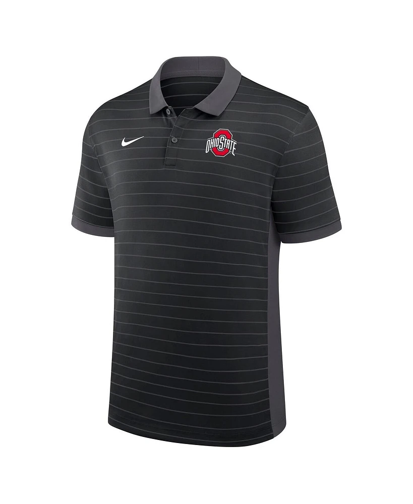 Nike Men's Ohio State Buckeyes 2025 Early Season Coaches Sideline Victory Stripe Performance Polo Shirt