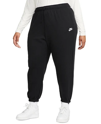 Nike Sportswear Club Plus Size Fleece Mid-Rise Oversized Sweatpants