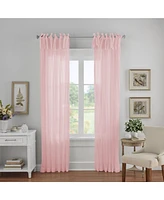 Elrene Home Fashions Jolie Semi-Sheer Tab Top Window Curtain