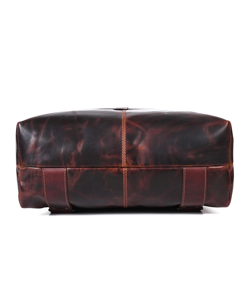 Trailblazer Luxe Leather Backpack with Leather Wallet Combo
