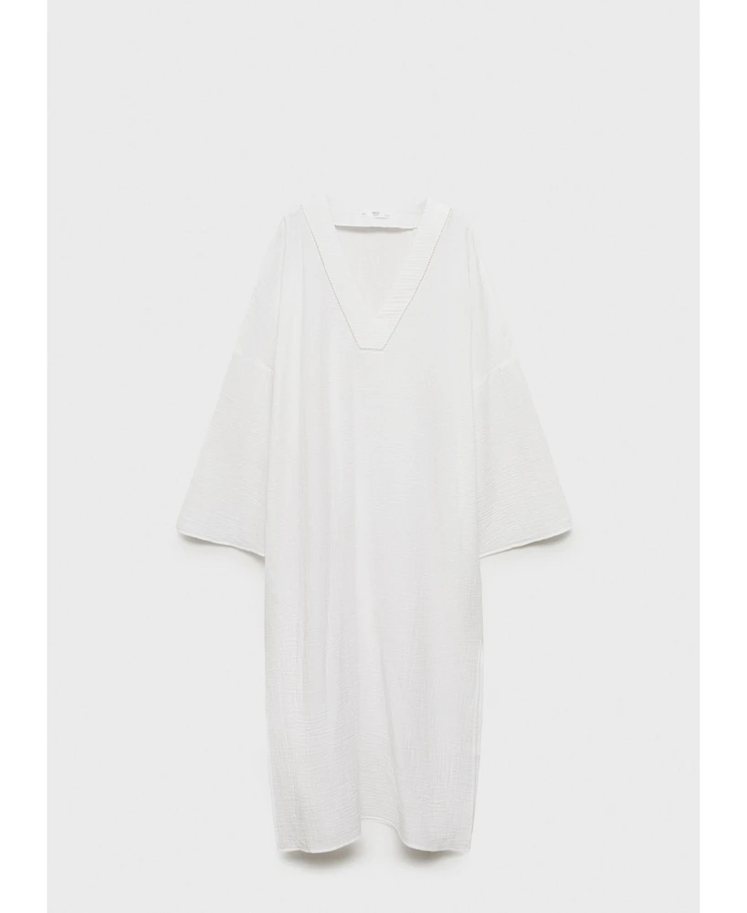 Mango Women's Oversized Pajama Caftan