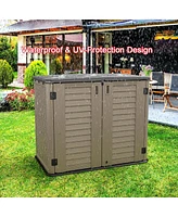 Mondawe Hdpe 50" W x 29" D 41" H Outdoor Storage Cabinet