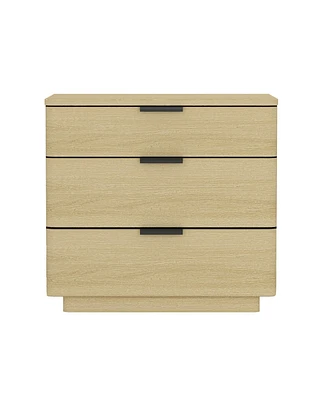 Manhattan Comfort 26" Medium Density Fiberboard Payton Modern 3 Drawer Nightstand