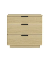 Manhattan Comfort 26" Medium Density Fiberboard Payton Modern 3 Drawer Nightstand