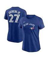 Nike Women's Vladimir Guerrero Jr. Royal Toronto Blue Jays Fuse Name Number T-Shirt