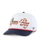 '47 Brand Men's White Green Bay Packers Patriotic Overhand Hitch Adjustable Hat