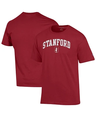 Champion Men's Cardinal Stanford Arch Over Logo T-Shirt