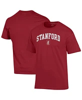Champion Men's Cardinal Stanford Arch Over Logo T-Shirt