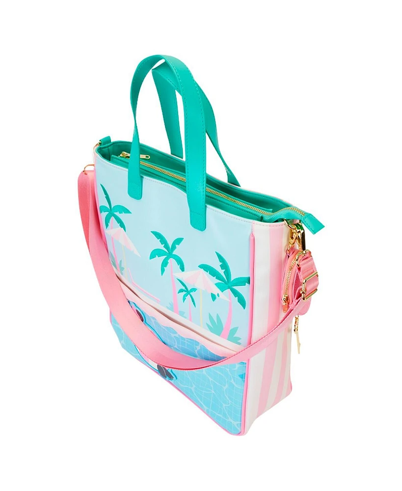 Loungefly Minnie Mouse Vacation Style Tote Bag with Coin Purse