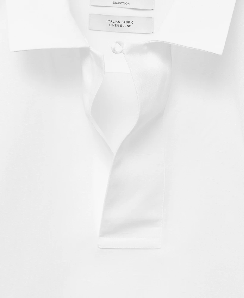 Mango Men's Lyocell Linen Regular-Fit Polo Shirt
